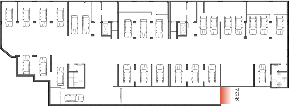 Схема этажа -1